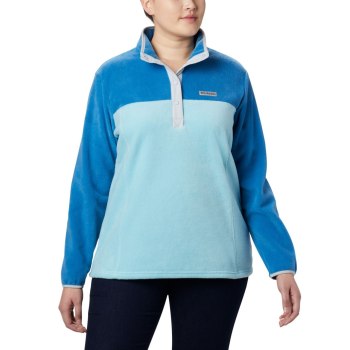 Columbia Ženske Puloveri - Benton Springs Half Snap Plus Size Svijetlo Tirkizne | SBJX-19046